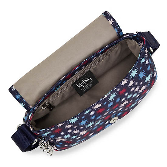 Kipling Sabian Printed Crossbody Mini Táska Lila | HU 1352BE